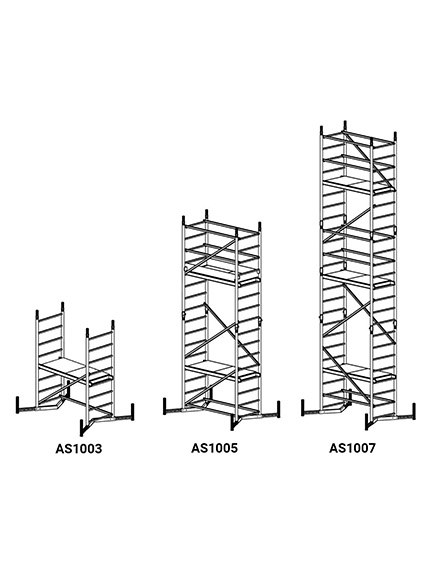 Модулно Алуминиево скеле AS1005 - 5м раб.височина